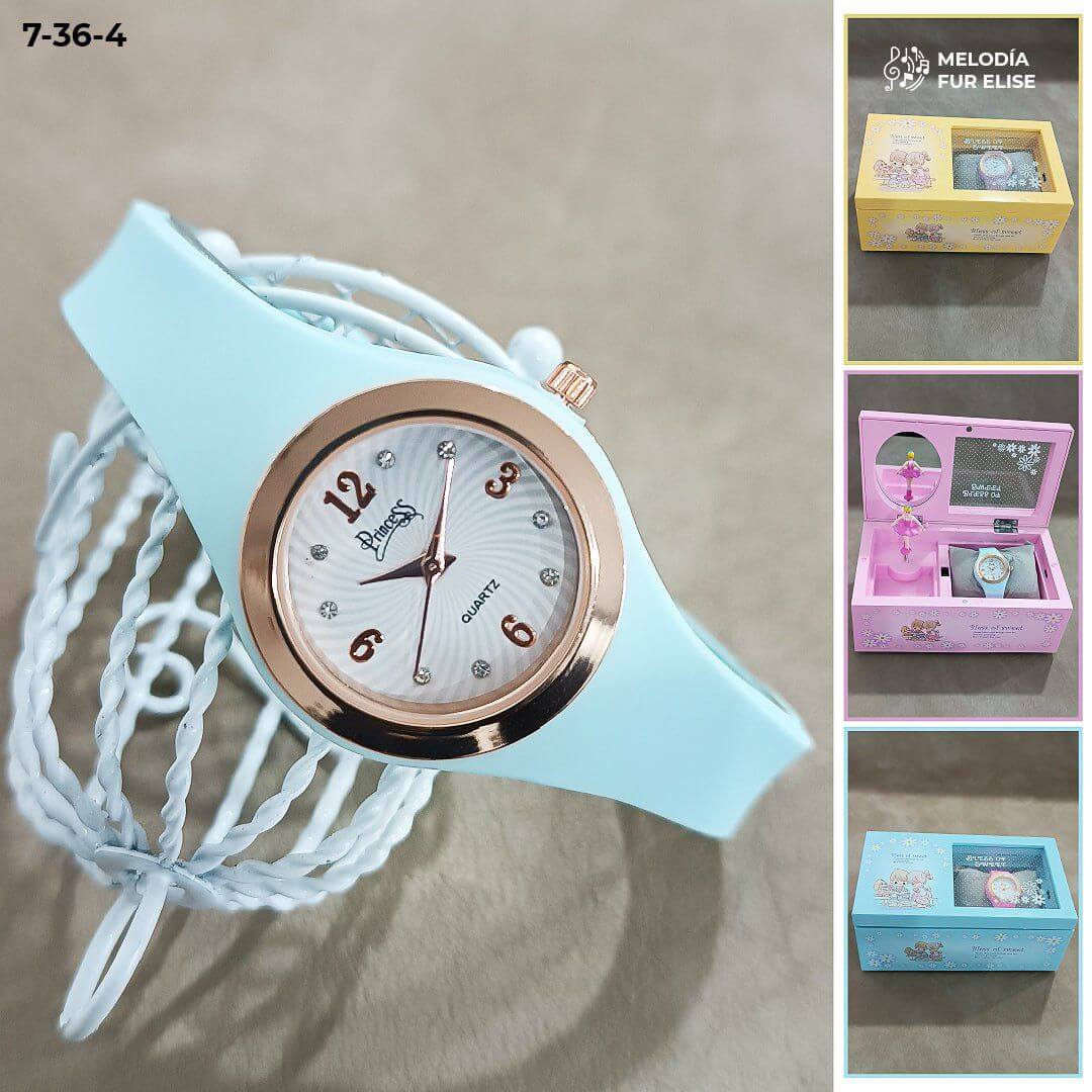 Joyero Encantado™ - Caja musical + Reloj Princess