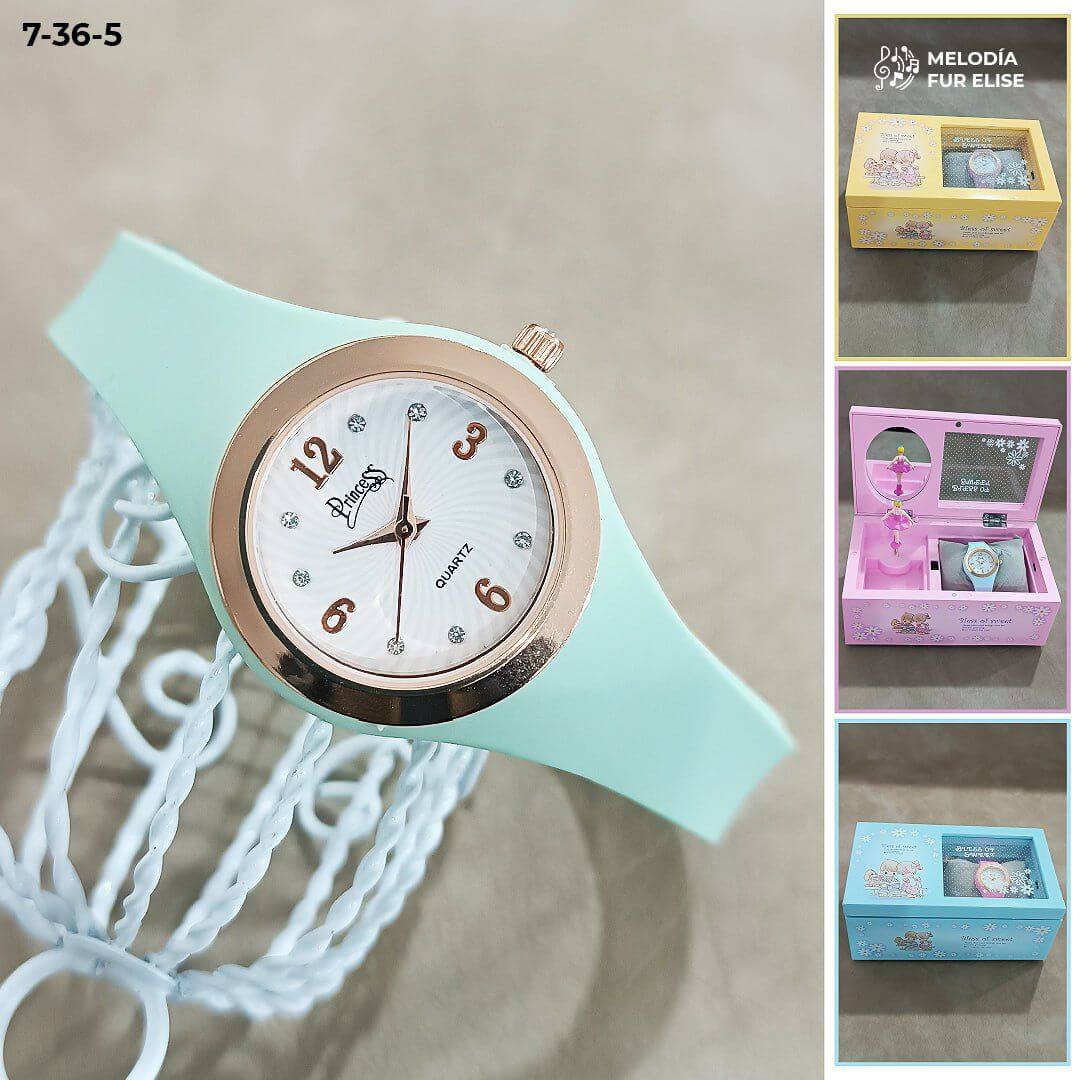 Joyero Encantado™ - Caja musical + Reloj Princess