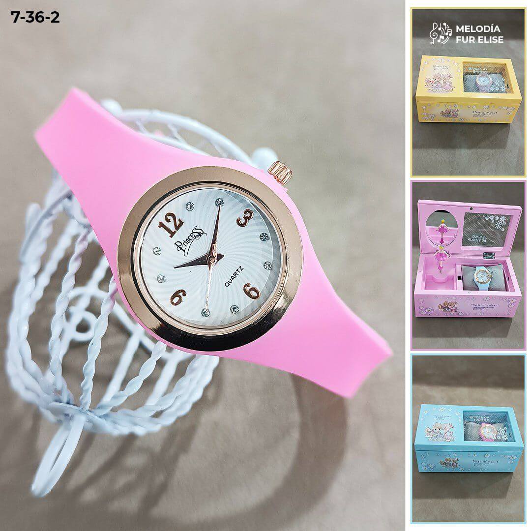 Joyero Encantado™ - Caja musical + Reloj Princess
