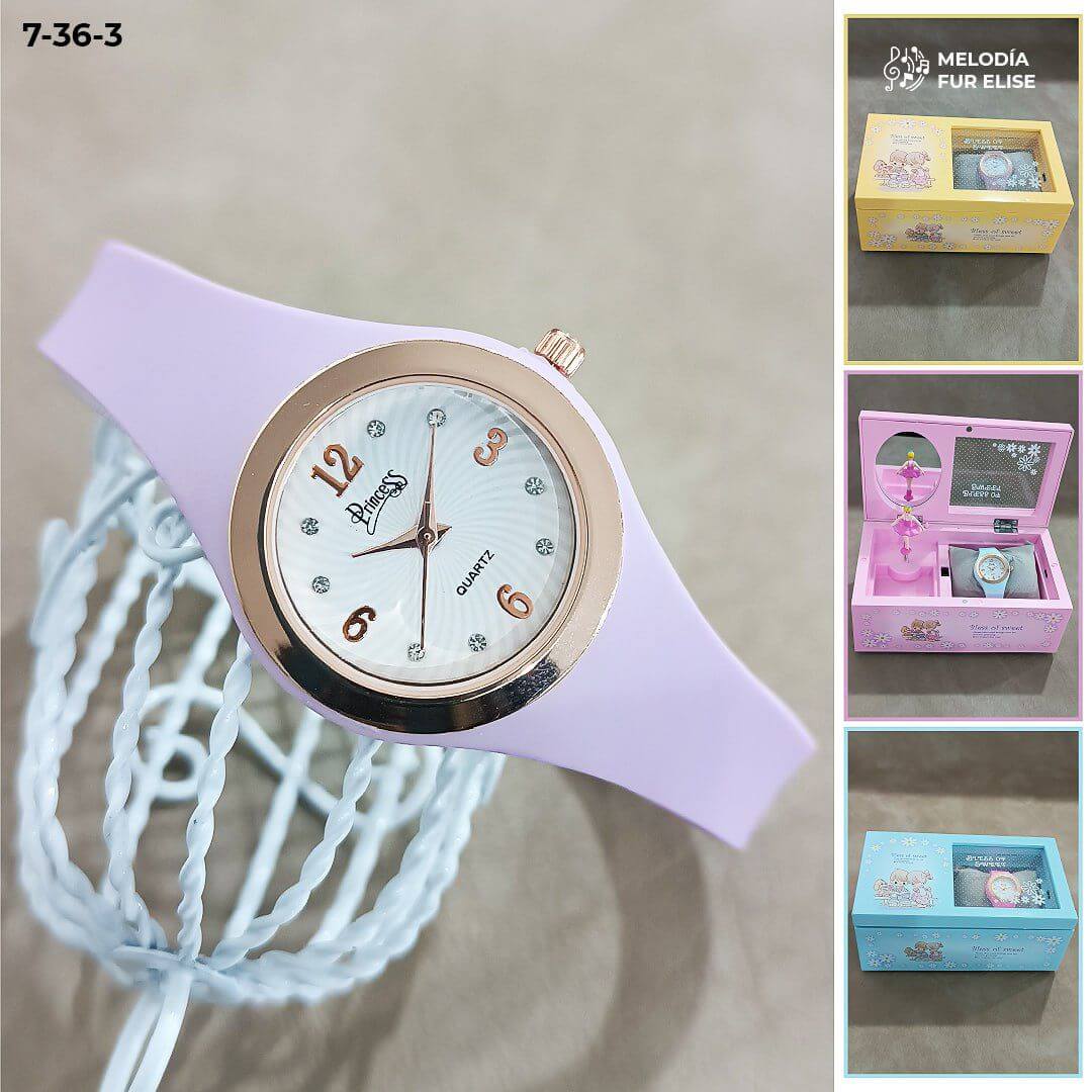 Joyero Encantado™ - Caja musical + Reloj Princess