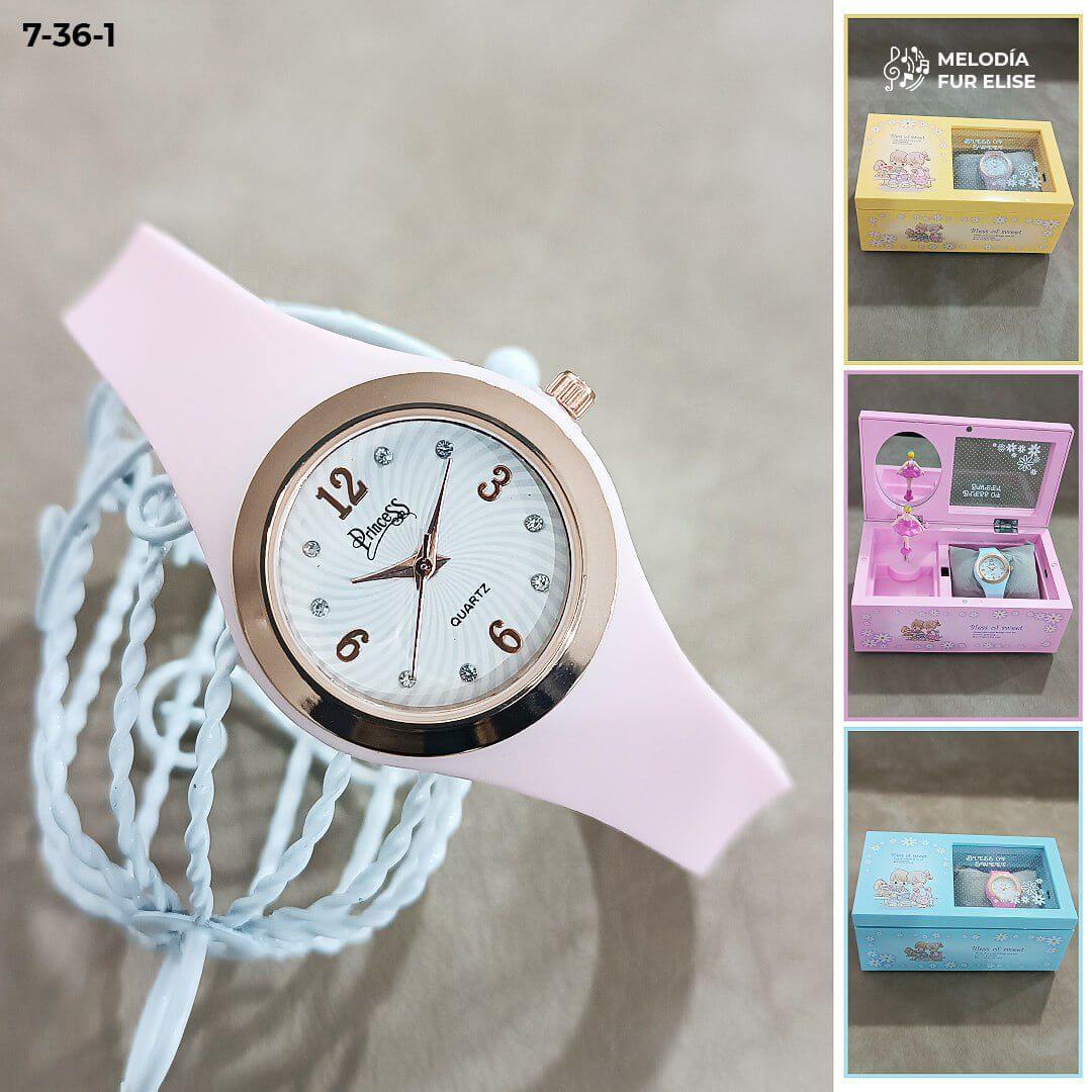 Joyero Encantado™ - Caja musical + Reloj Princess