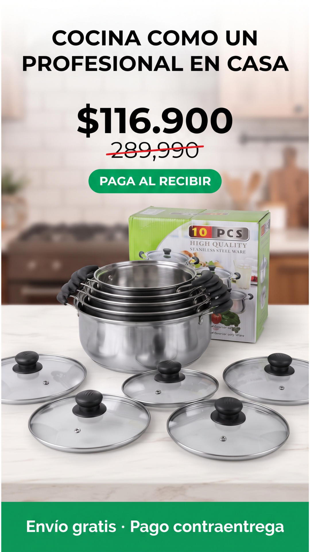 Set de Ollas 10 Piezas
