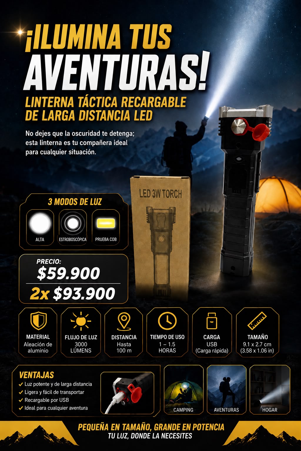 LINTERNA LED