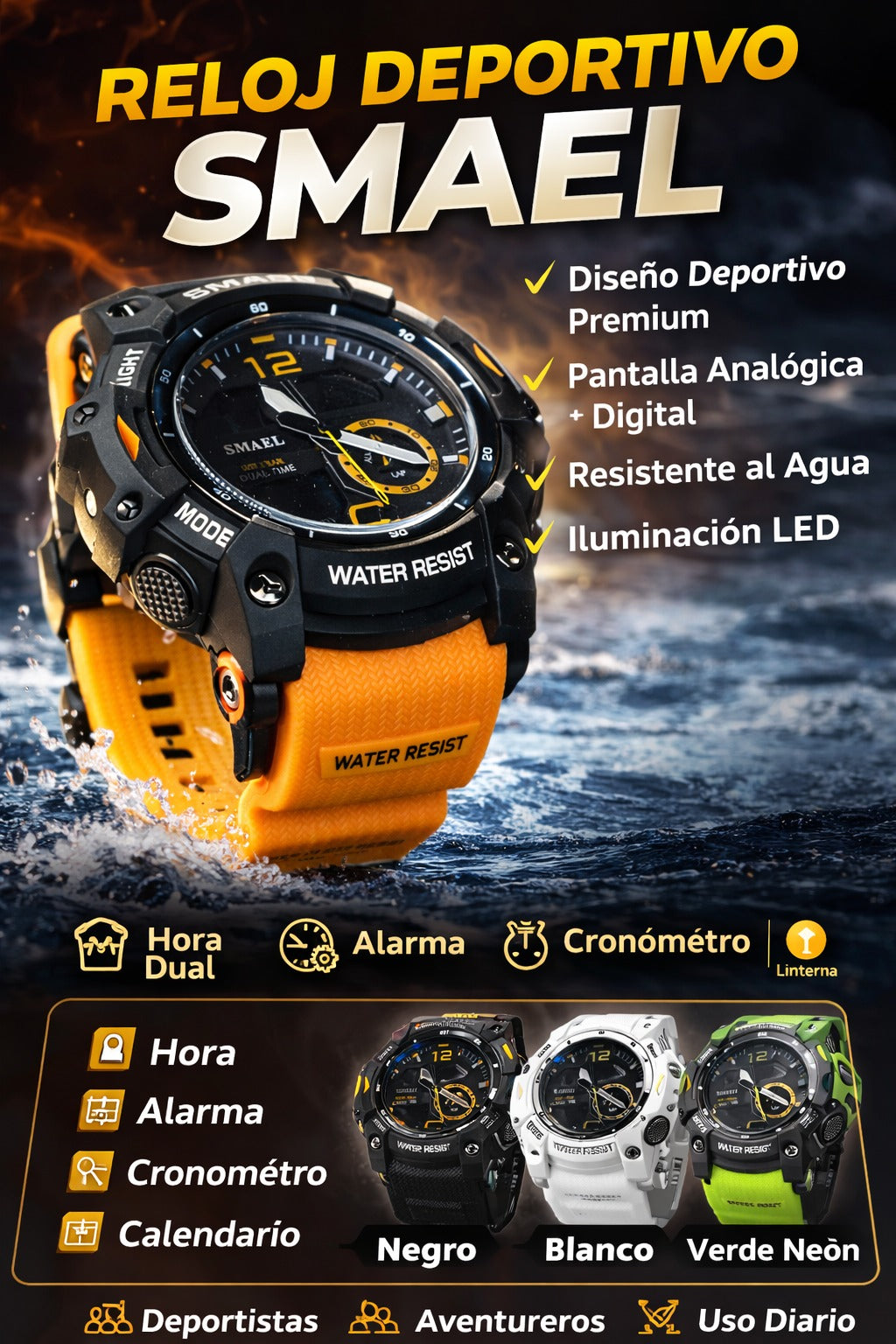 Reloj Deportivo Smael